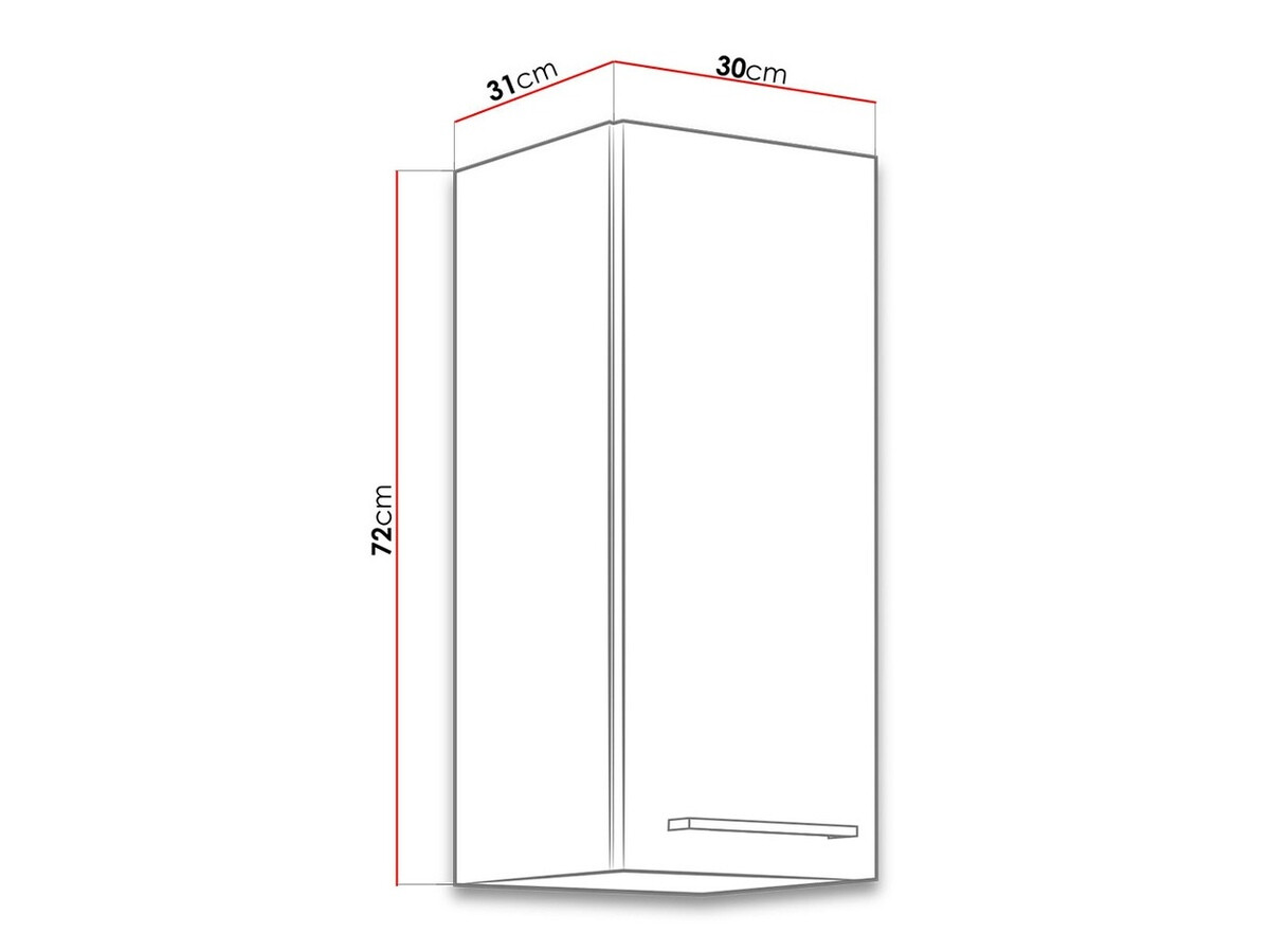 Dulap de perete modular Wood Grey 131