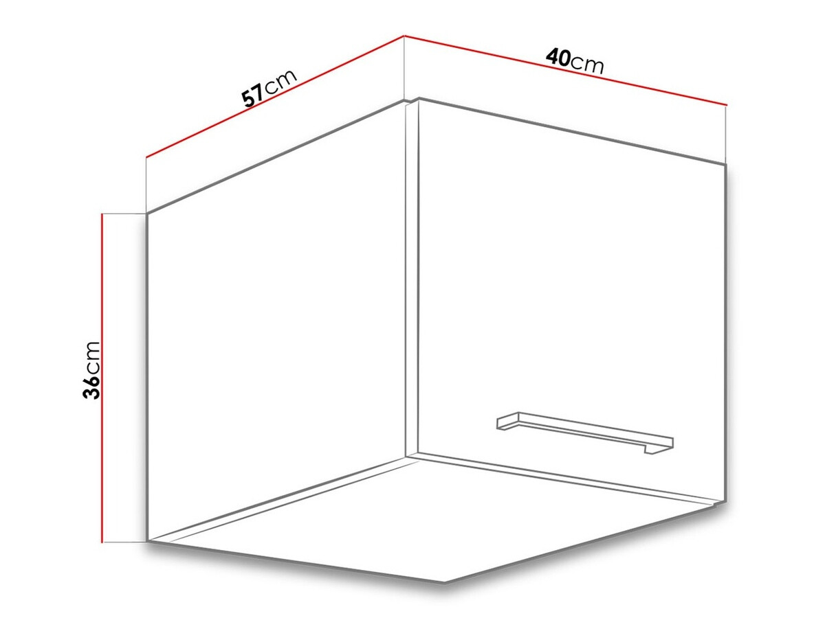 Dulap de perete modular Wood White 130