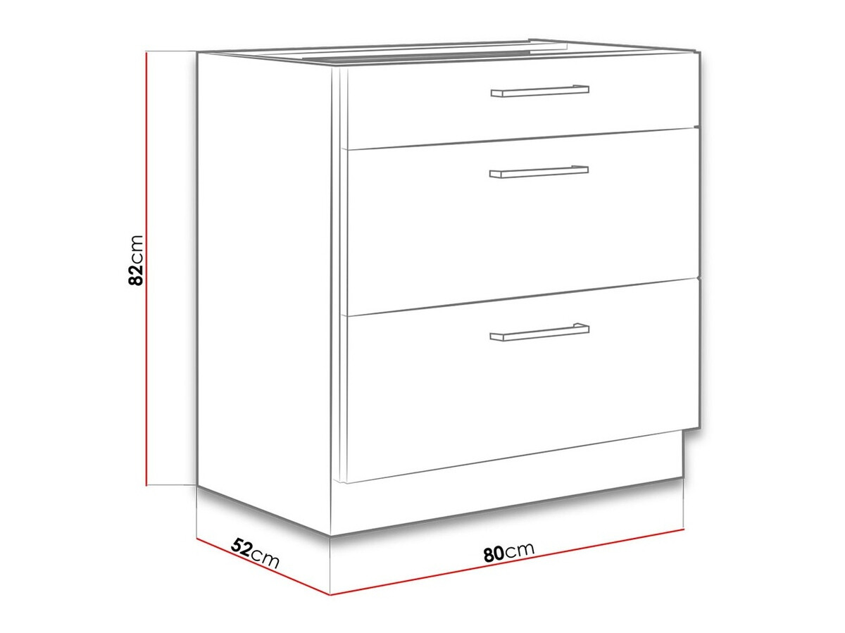 Dulap modular cu sertare Wood Grey 123