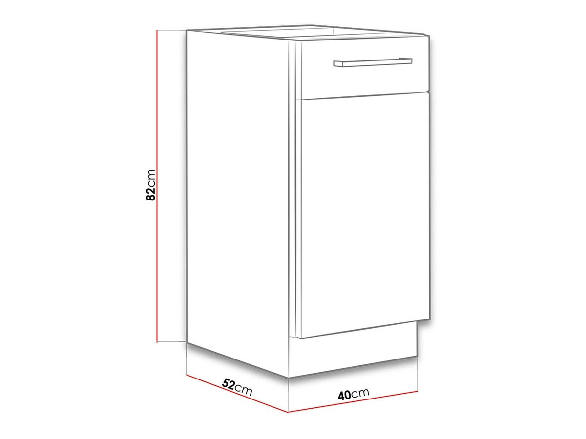 Dulap modular cu uși Wood Grey 120