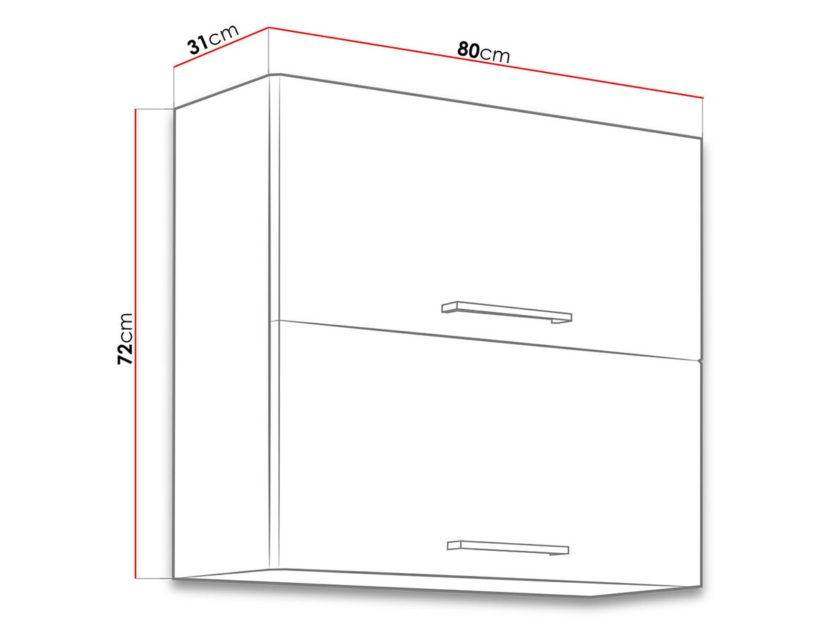 Dulap de perete modular Wood Grey 109