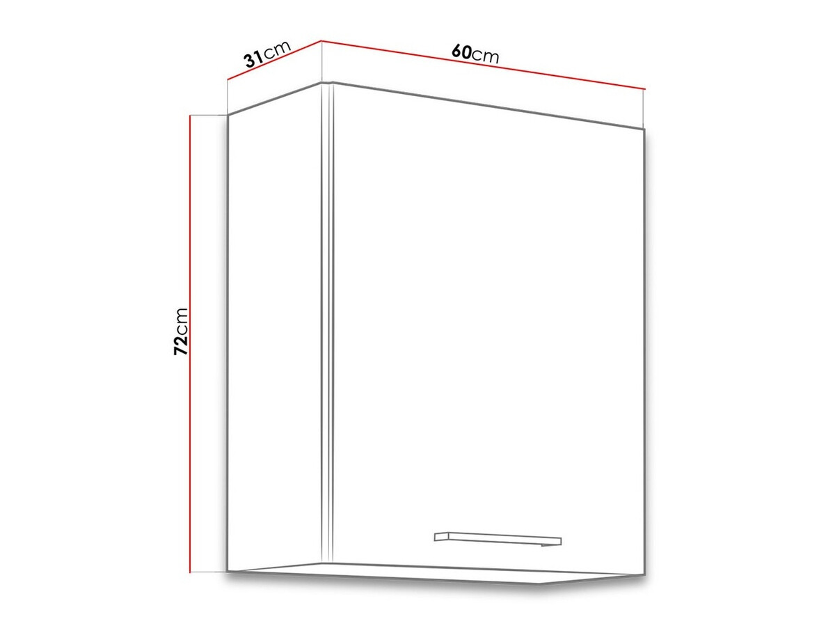 Dulap de perete modular Wood White 112