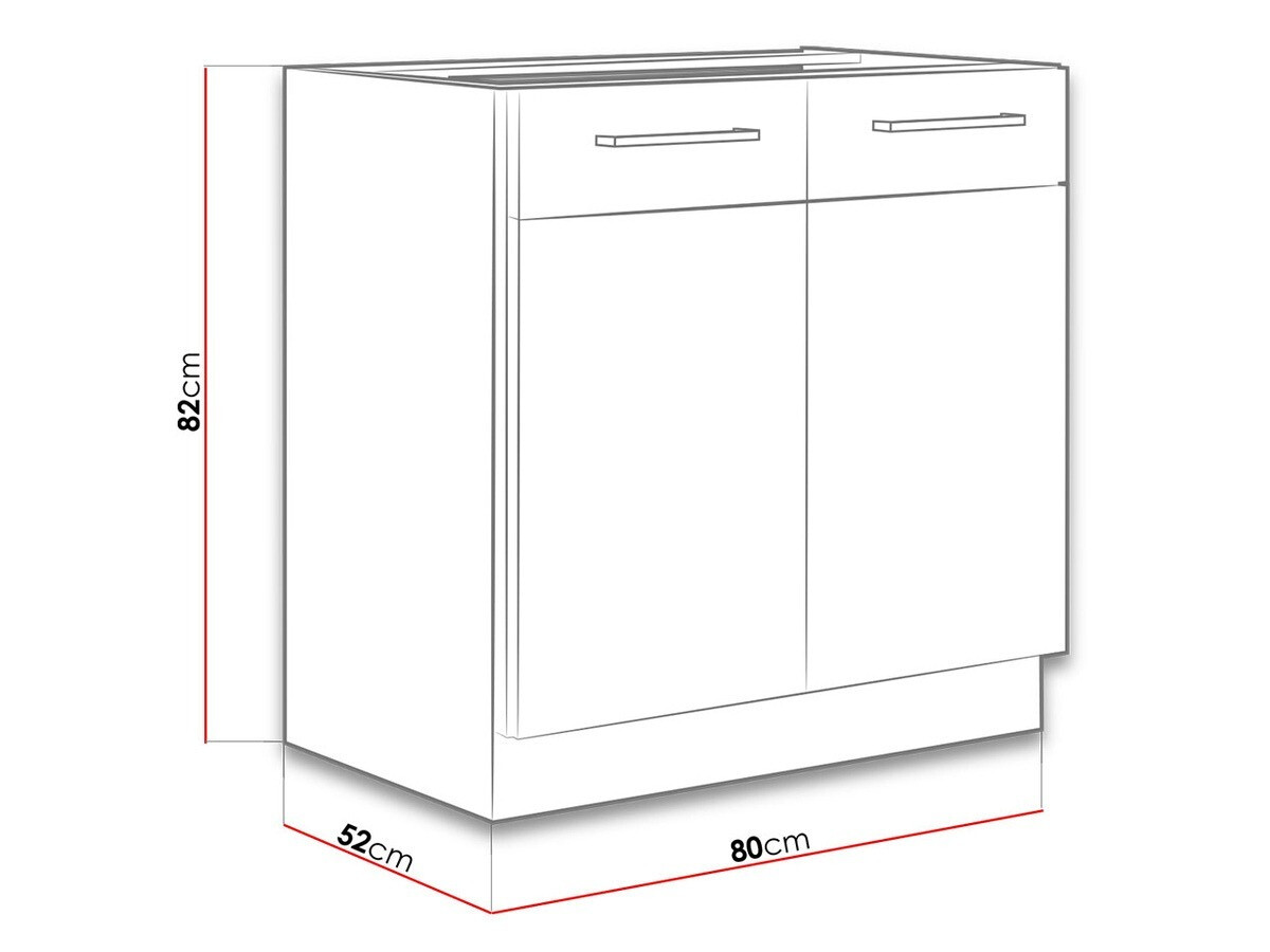 Dulap modular cu uși Wood Grey 110