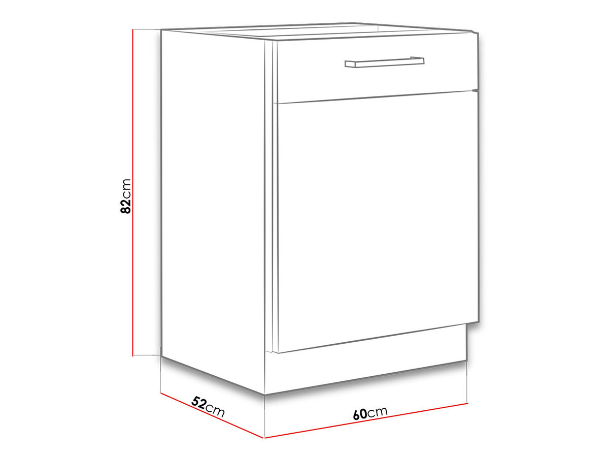 Dulap modular cu uși Wood Grey 116