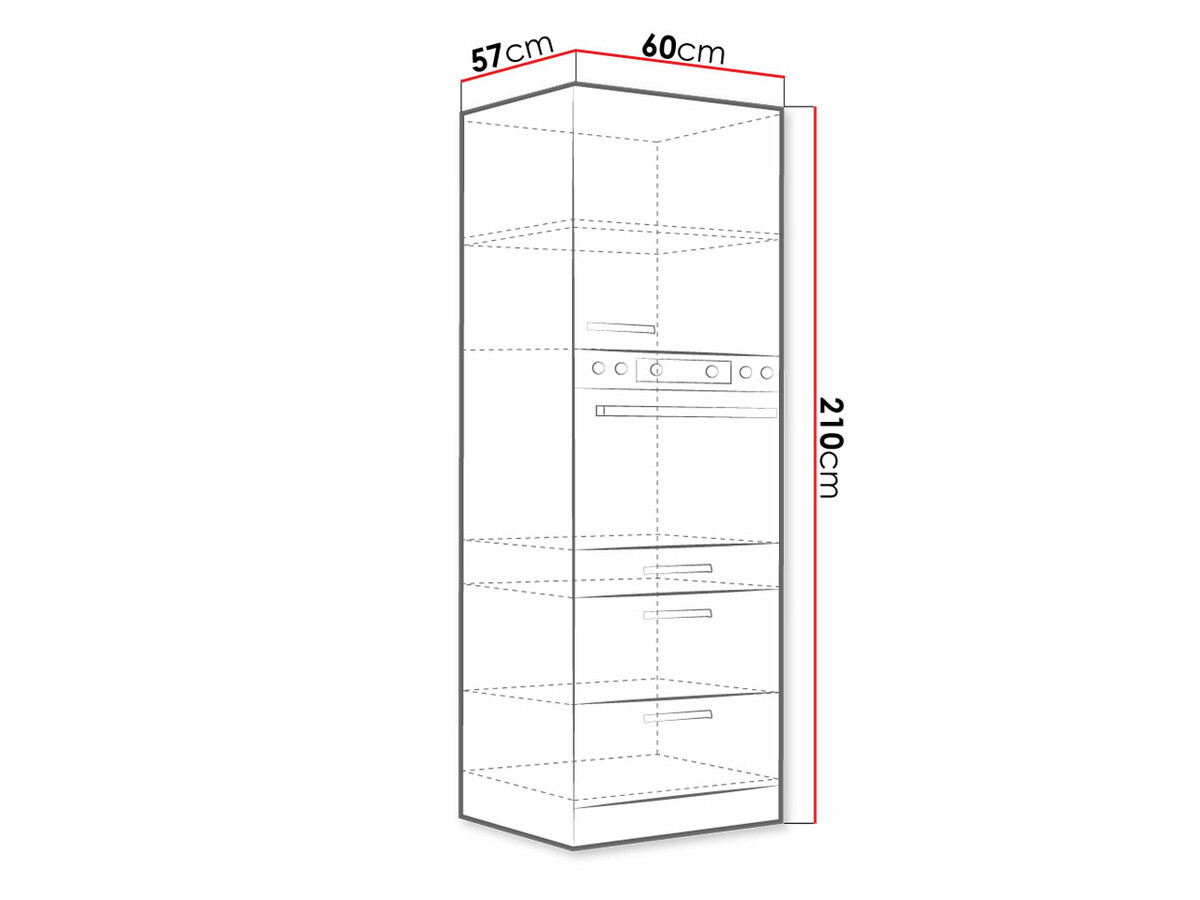 Dulap modular pentru electrocasnice incorporabile Multi White 101