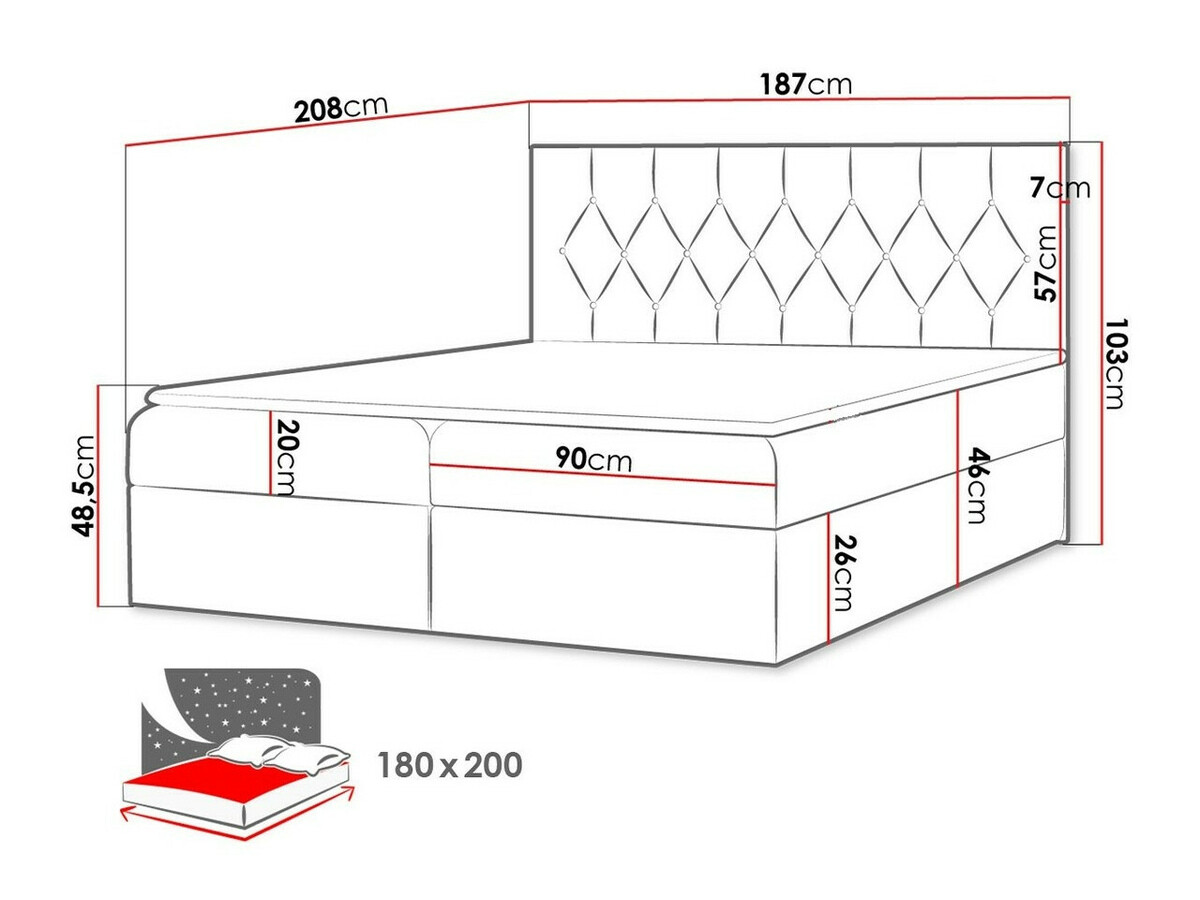Pat boxspring Hortulus (Mikrofaza 10)