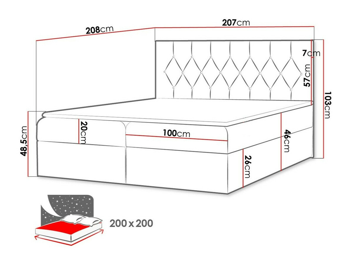 Pat boxspring Hortulus (Mikrofaza 10)