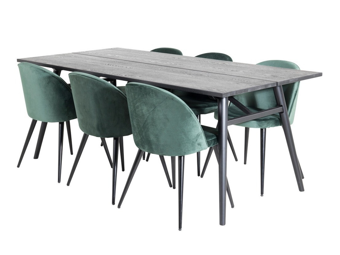Set de mese Dallas 1676 (Verde + Negru)