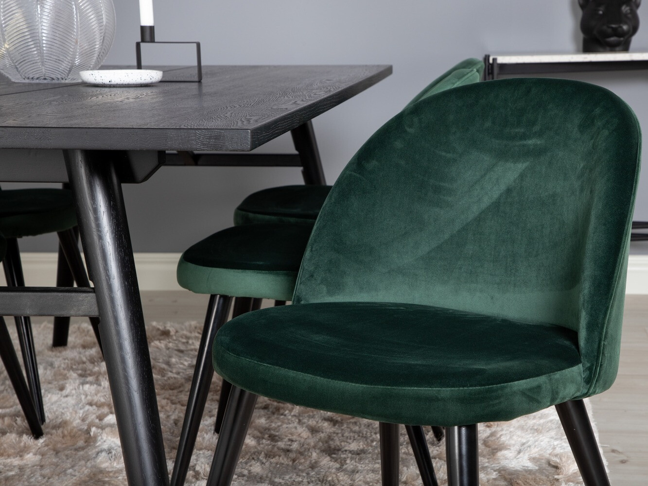Set de mese Dallas 1676 (Verde + Negru)