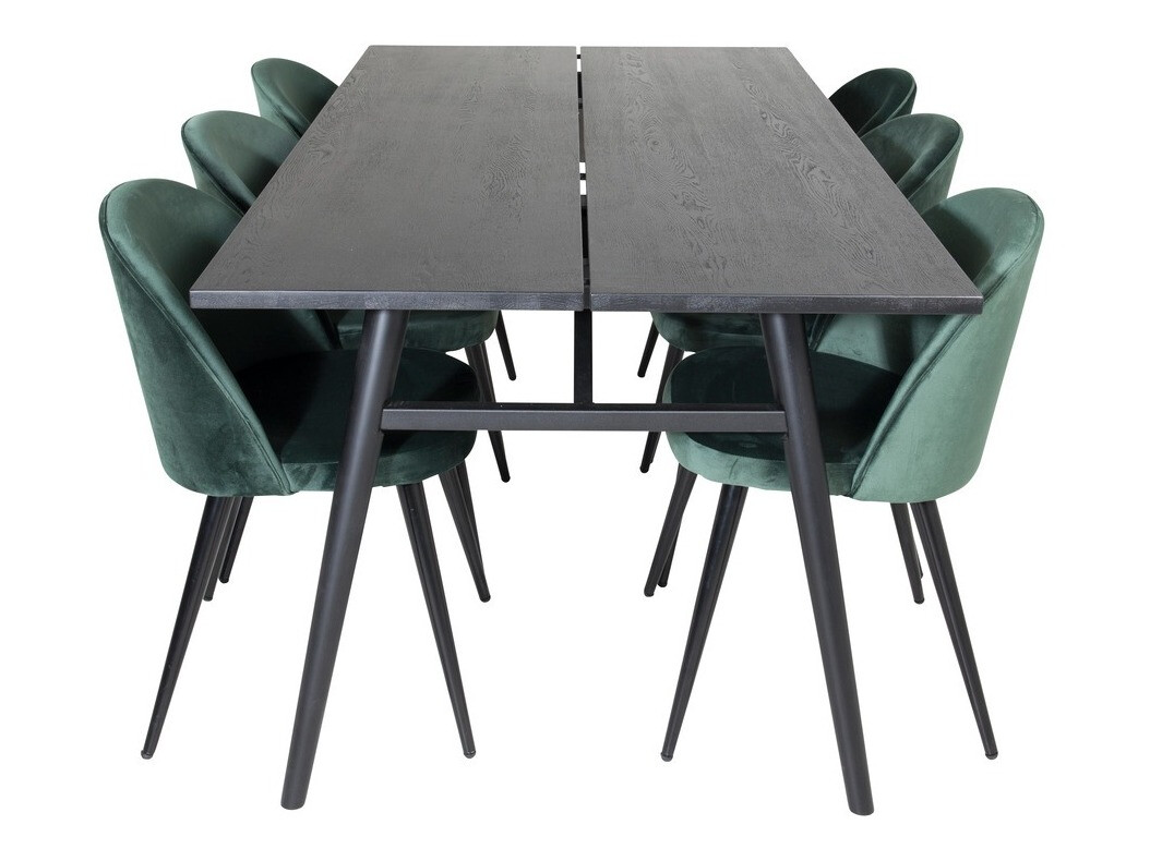 Set de mese Dallas 1676 (Verde + Negru)