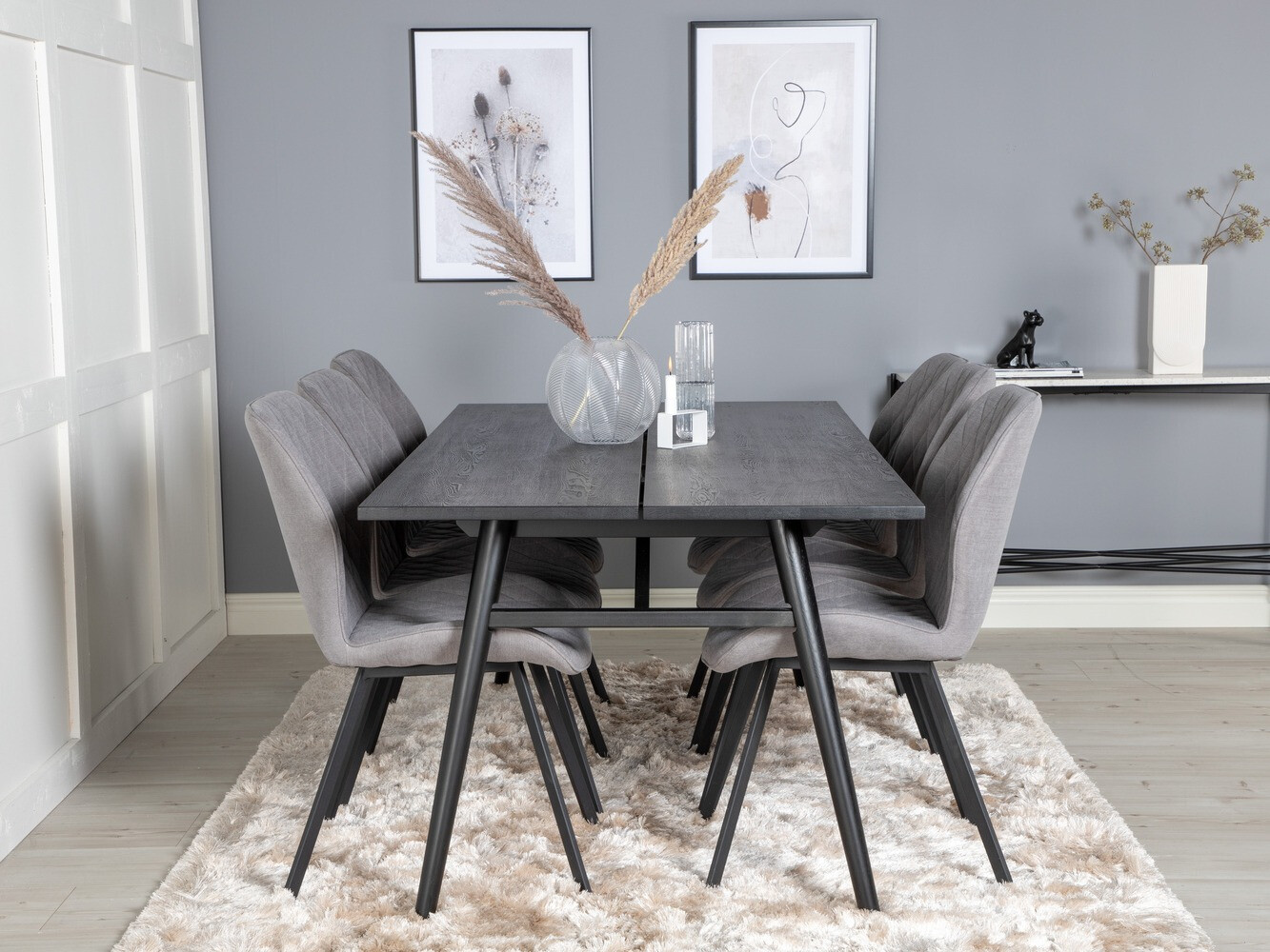 Set de mese Dallas 1686 (Gri + Negru)