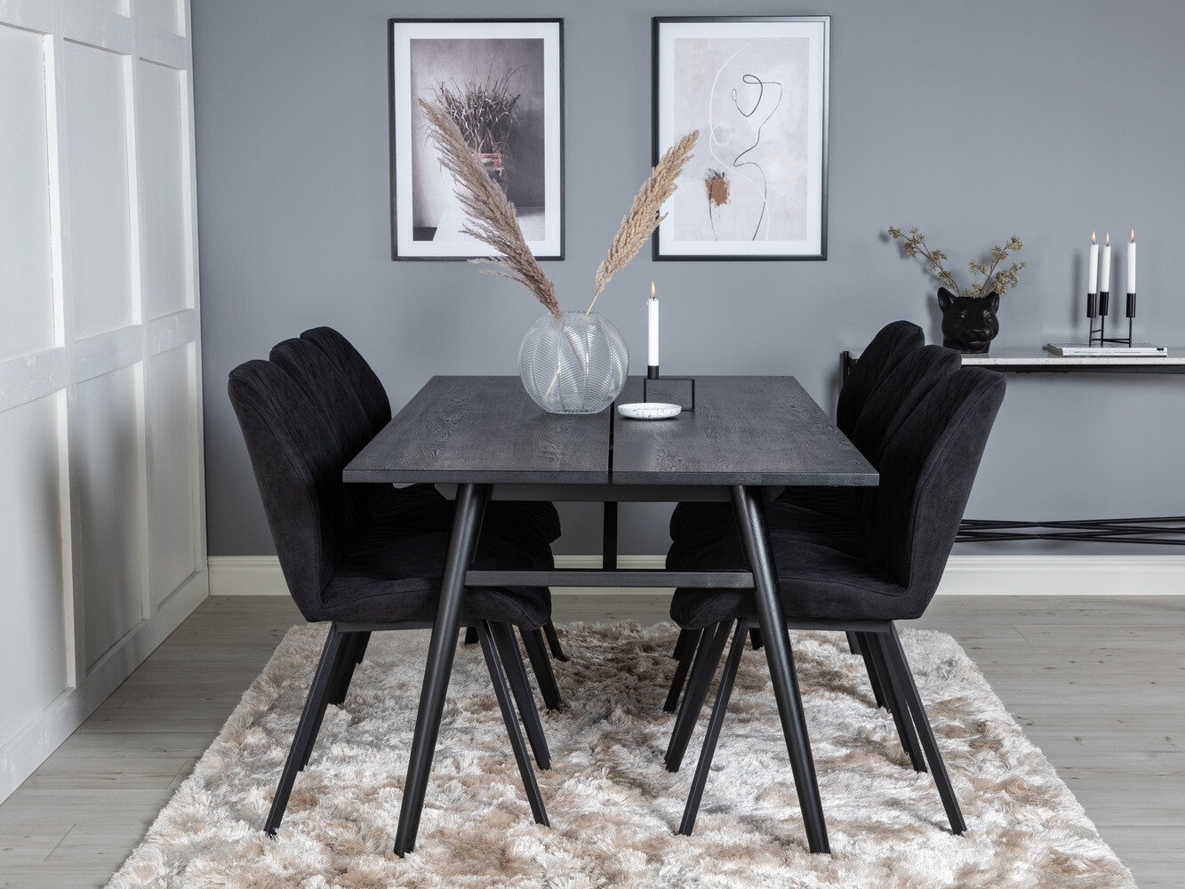 Set de mese Dallas 1686 (Negru)