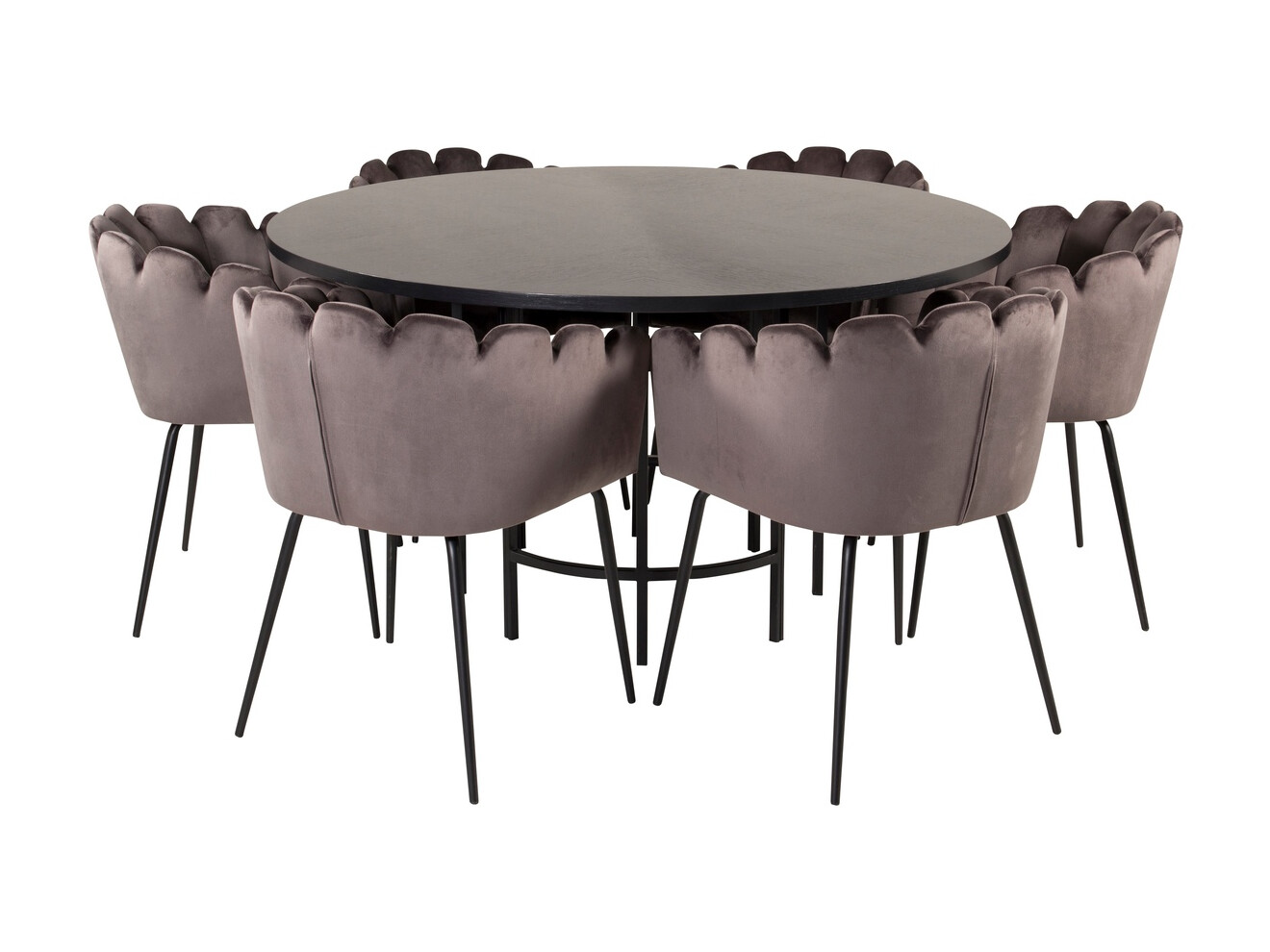 Set de mese Dallas 312 (Gri + Negru)