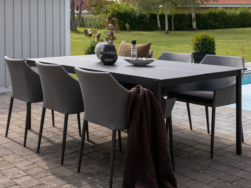 Scaun de exterior Dallas 2563 (Negru + Gri)