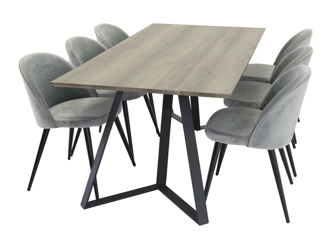 Set de mese Dallas 340 (Gri + Negru)