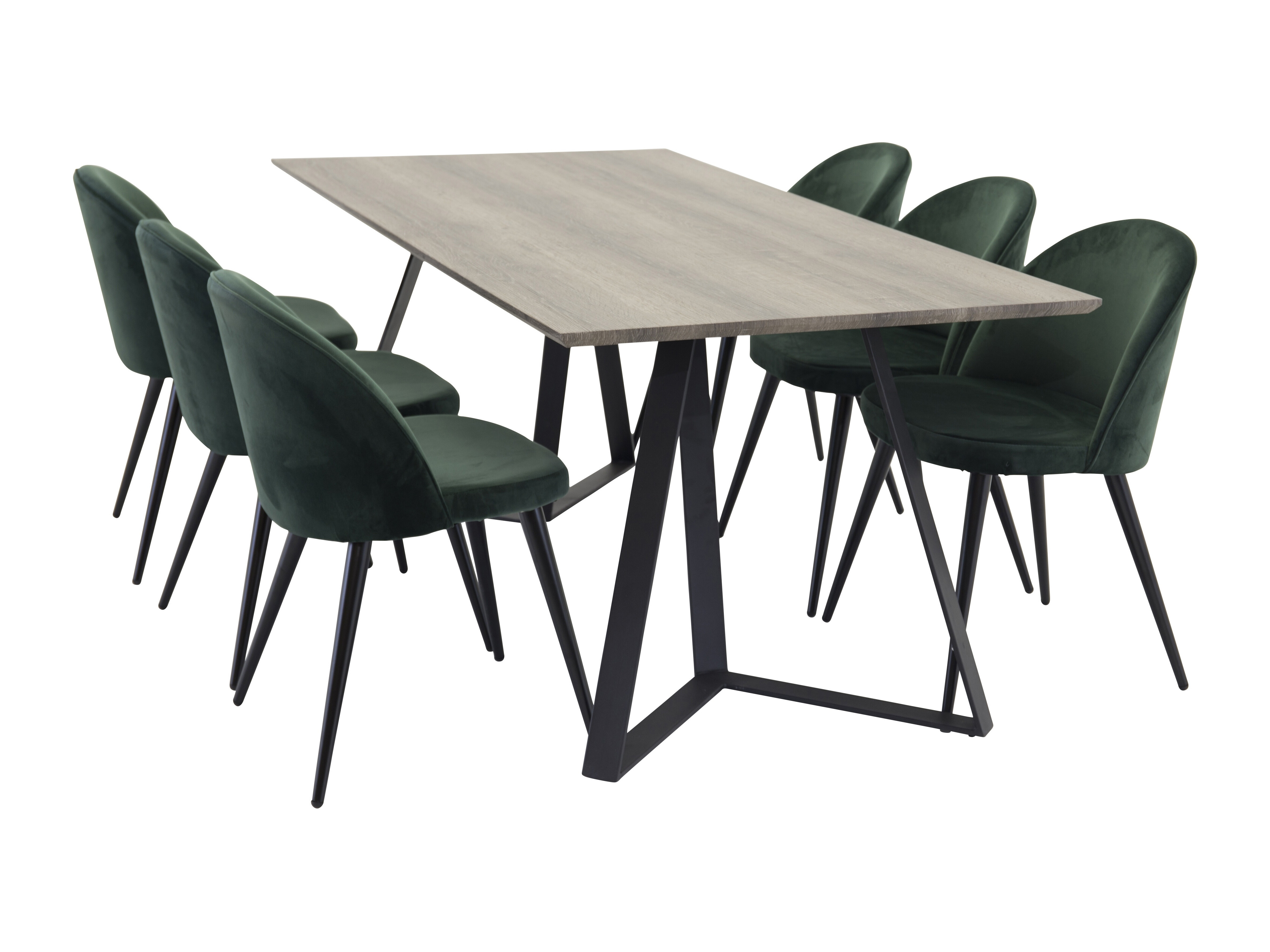 Set de mese Dallas 340 (Verde + Negru)