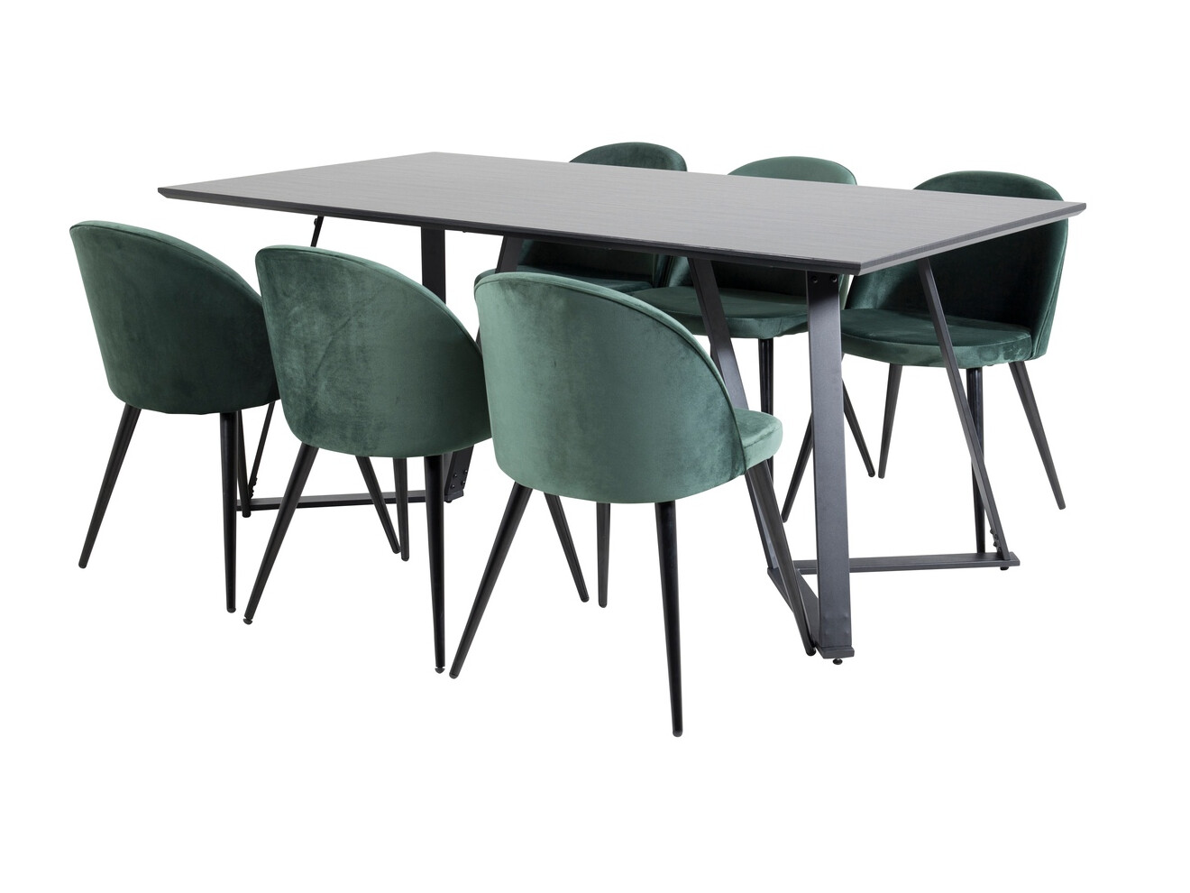 Set de mese Dallas 360 (Verde + Negru)