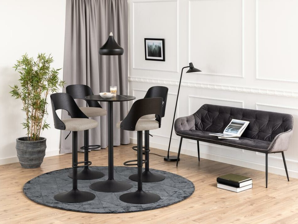 Scaun de bar Norsica 606 (Maro deschis + Negru)