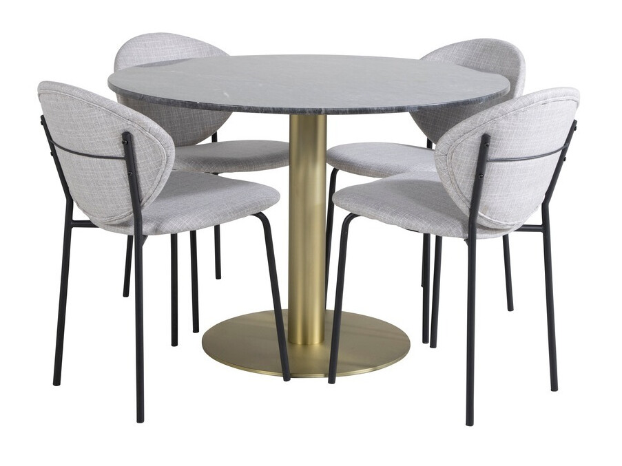 Set de mese Dallas 1209 (Gri + Negru)