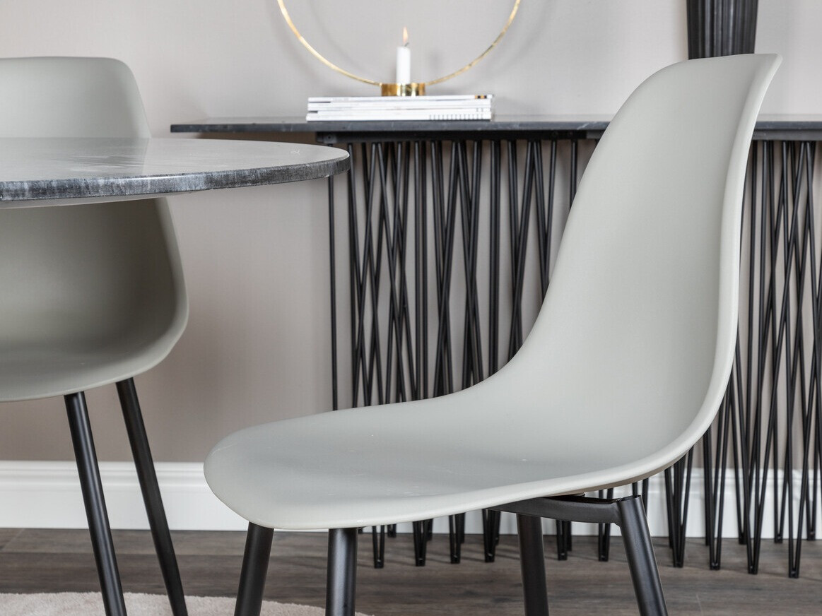 Set de mese Dallas 1214 (Gri + Negru)