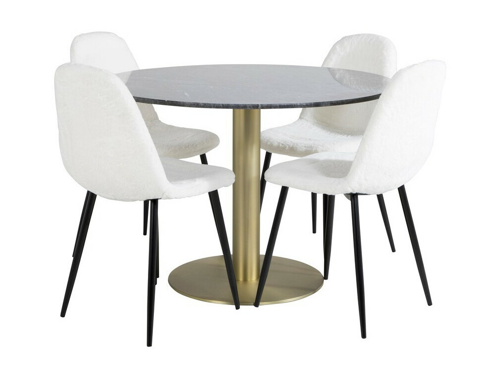 Set de mese Dallas 1215 (Alb + Negru)