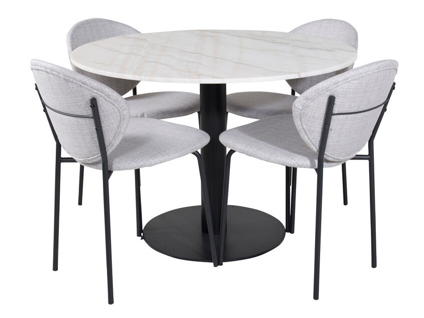 Set de mese Dallas 1298 (Gri + Negru)