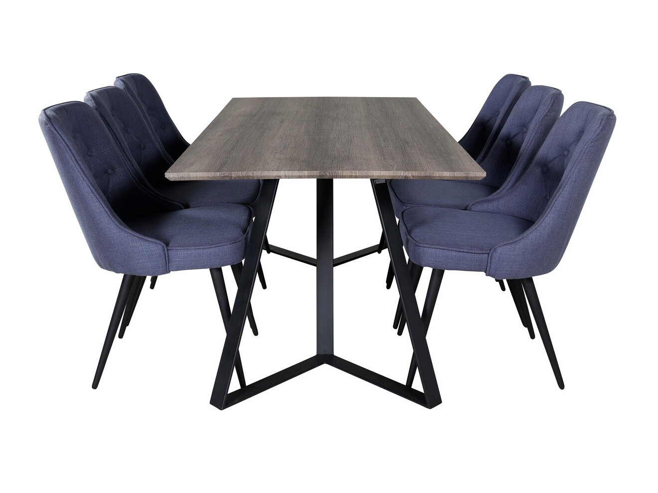 Set de mese Dallas 1347 (Albastru + Negru)