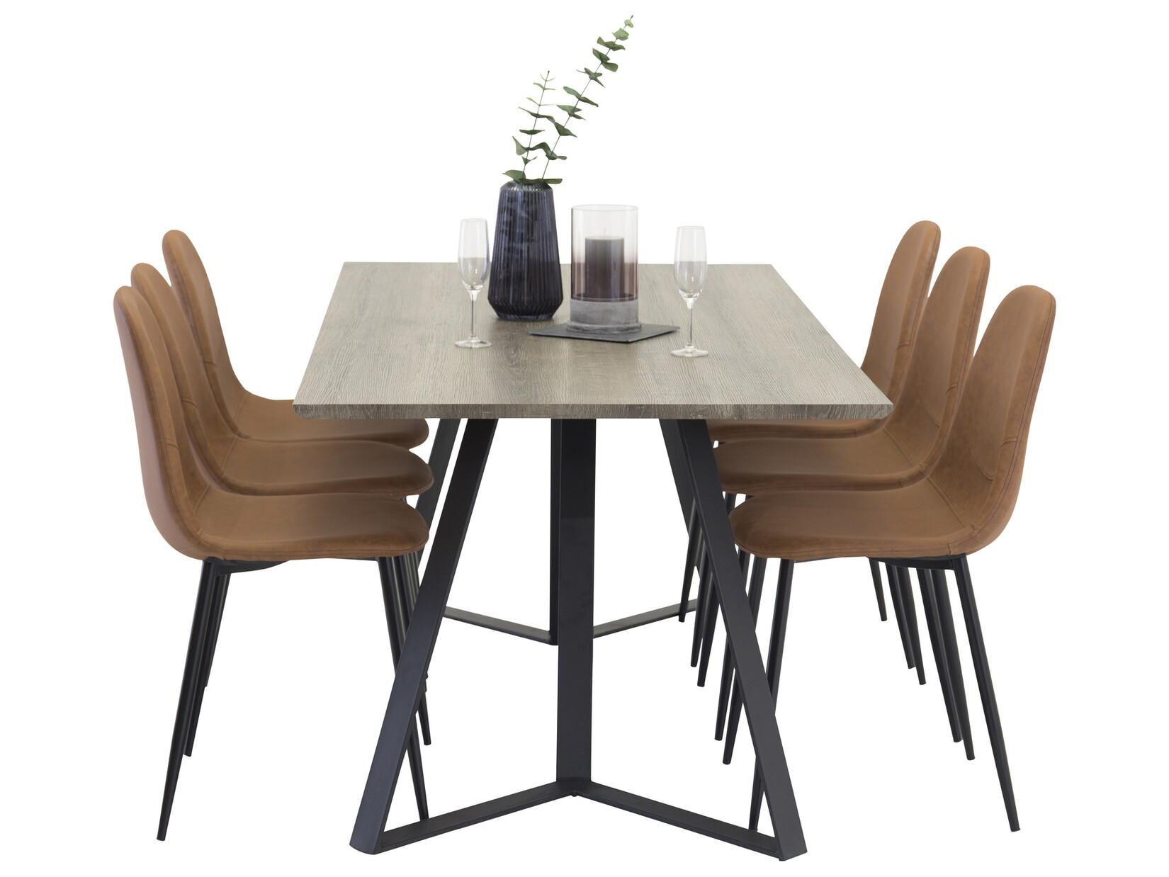 Set de mese Dallas 1353 (Maro + Negru)