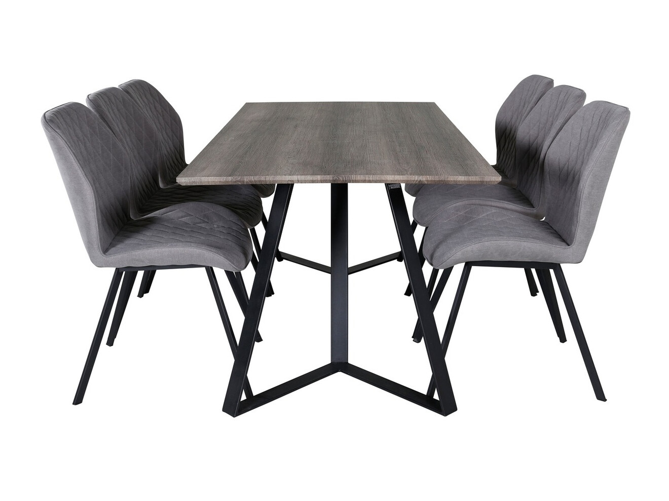 Set de mese Dallas 1359 (Gri + Negru)