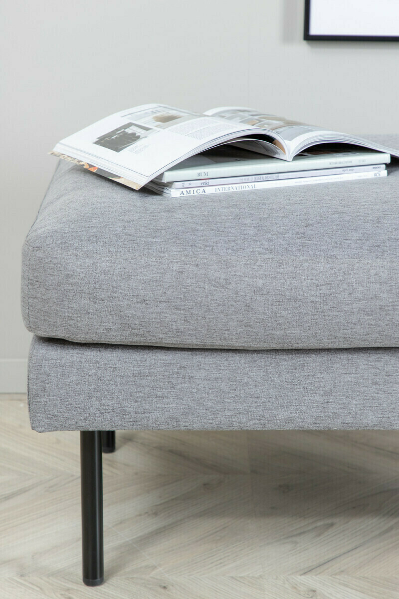 Set mobilier tapițat Fercame 105 (Negru + Gri)