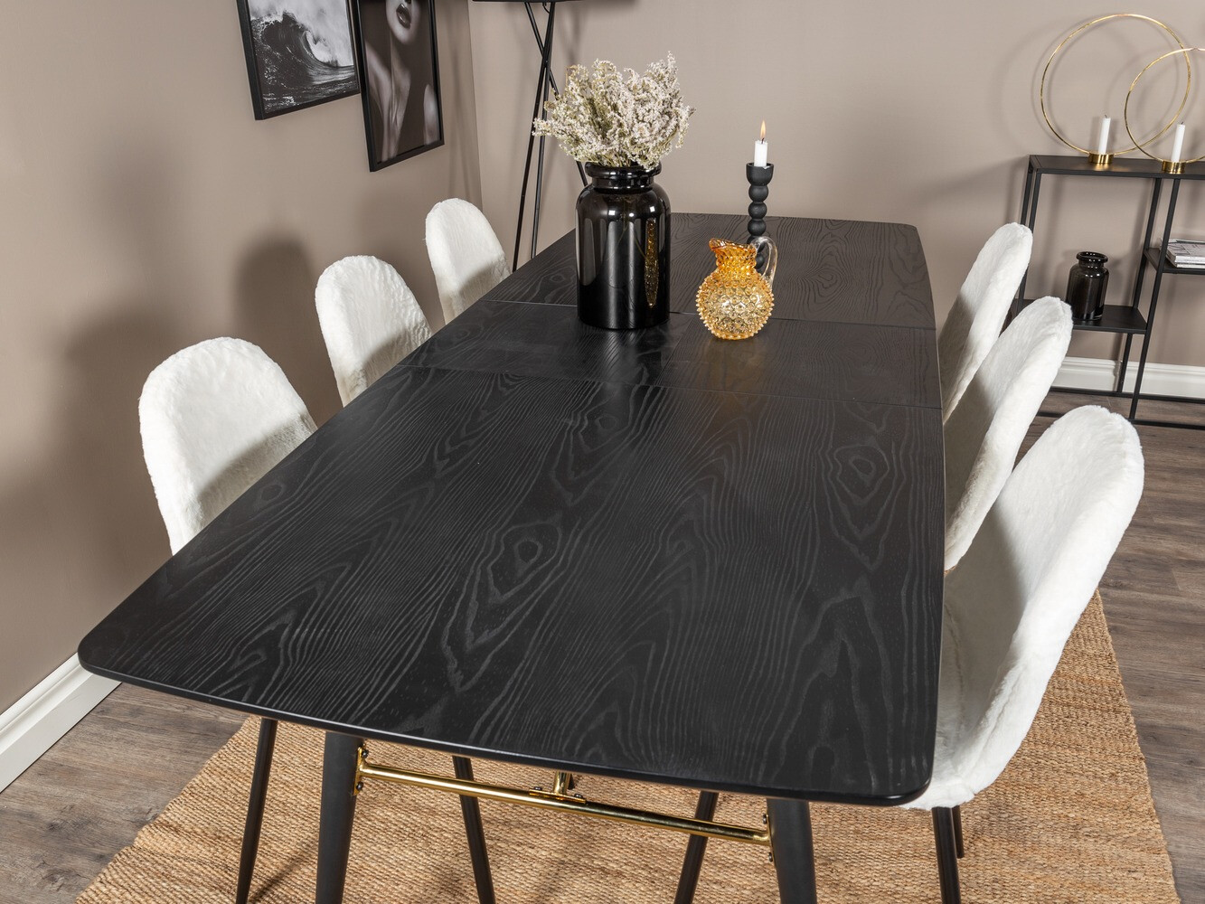 Set de mese Dallas 1443 (Alb + Negru)