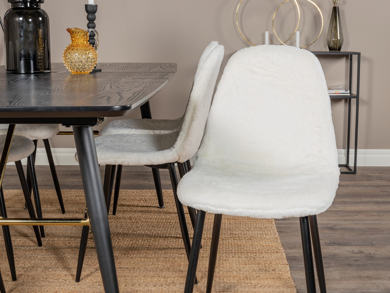 Set de mese Dallas 1443 (Alb + Negru)