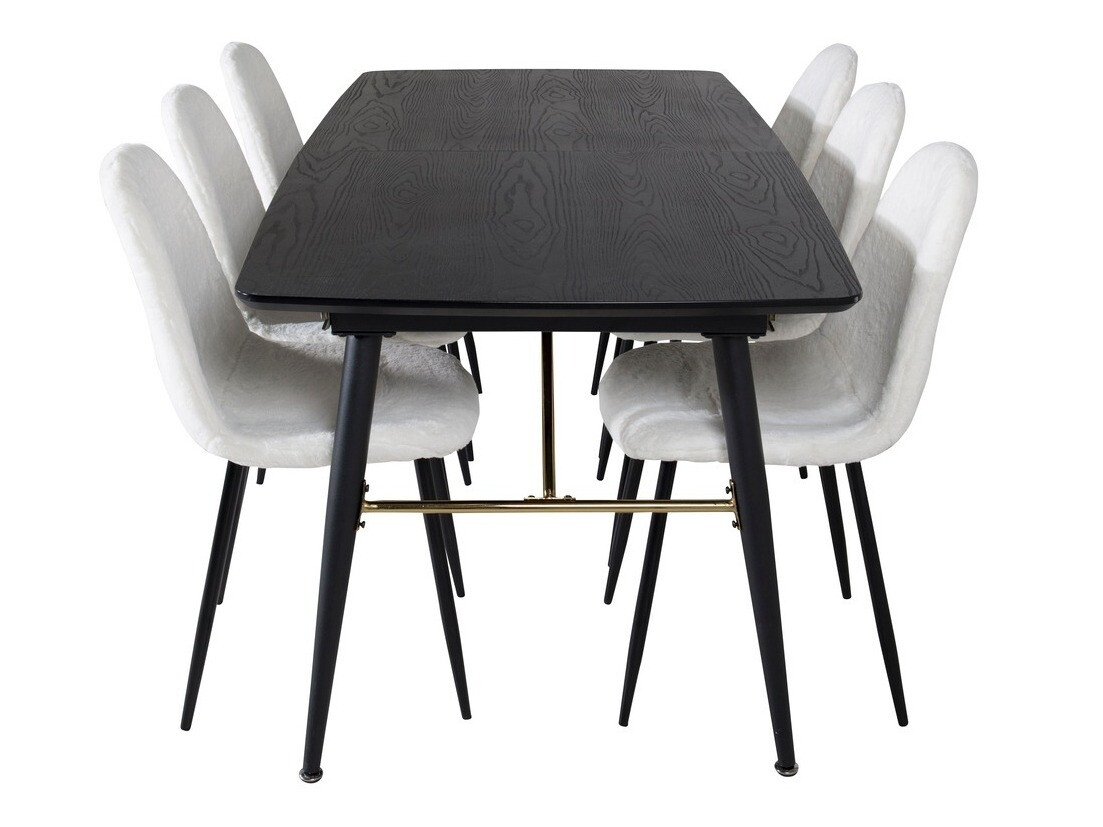 Set de mese Dallas 1443 (Alb + Negru)