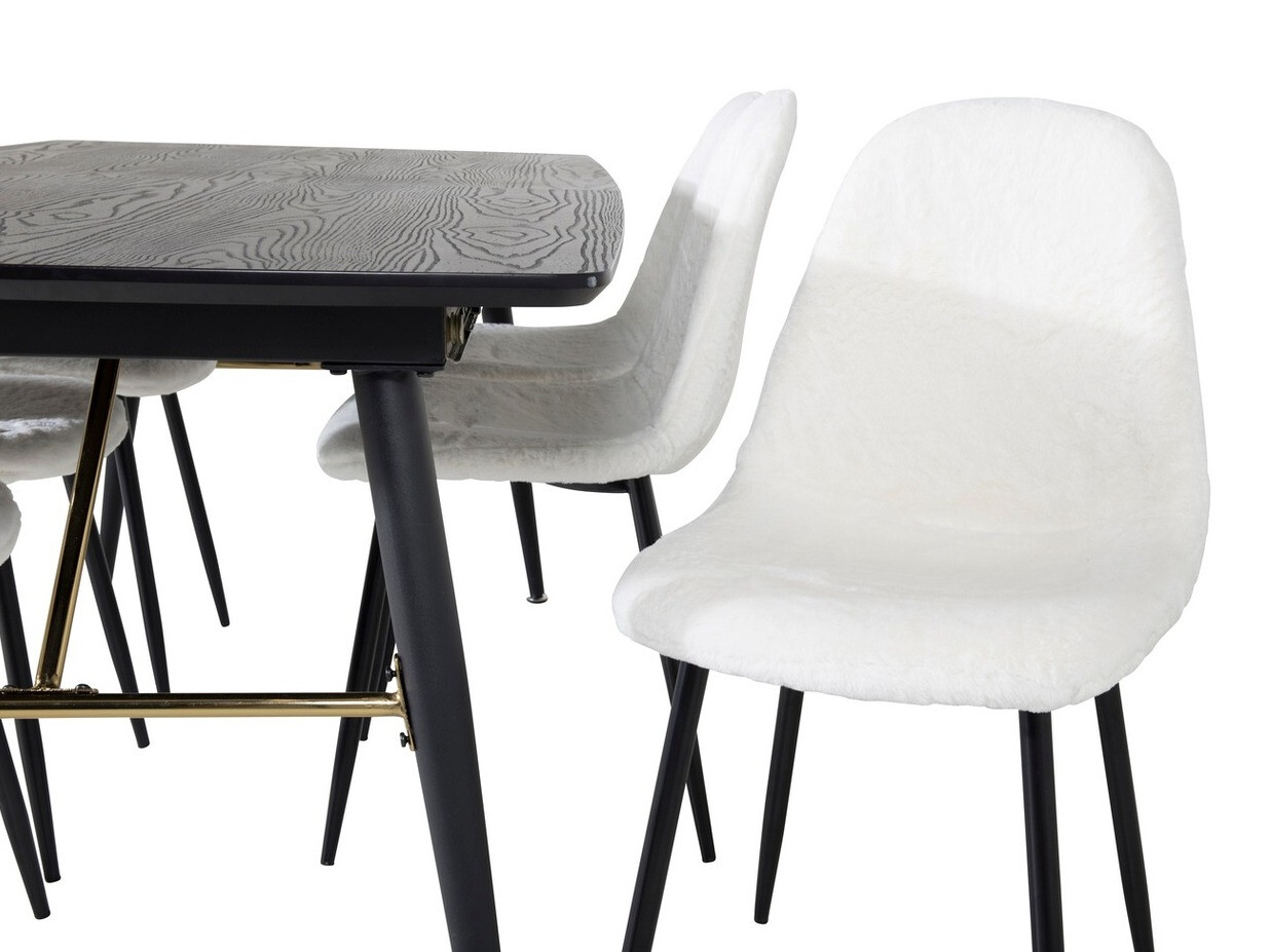 Set de mese Dallas 1443 (Alb + Negru)