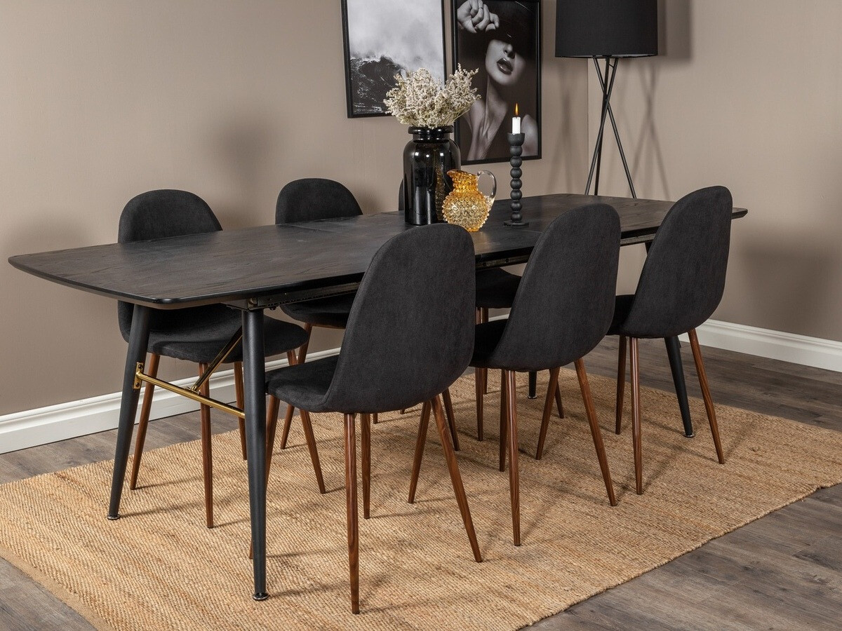 Set de mese Dallas 1443 (Negru + Nuca)