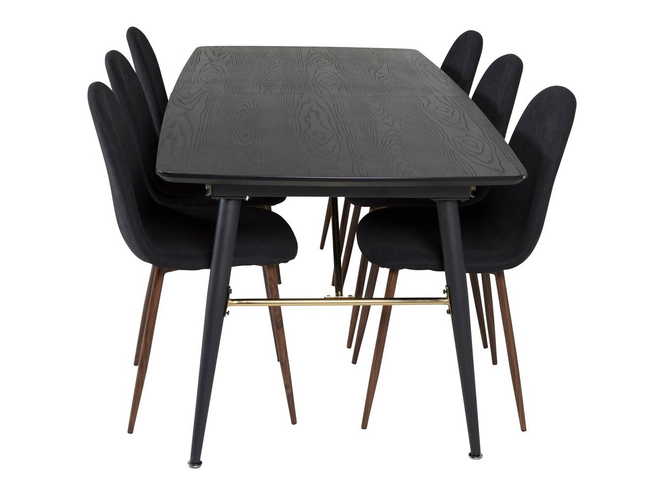 Set de mese Dallas 1443 (Negru + Nuca)