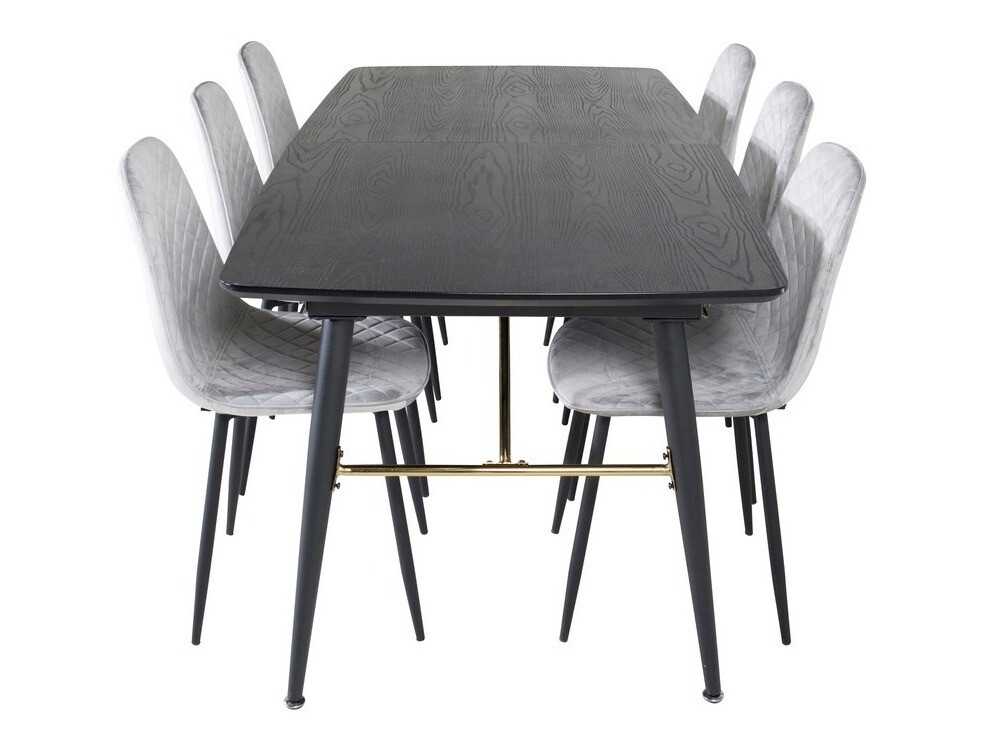 Set de mese Dallas 1448 (Gri + Negru)