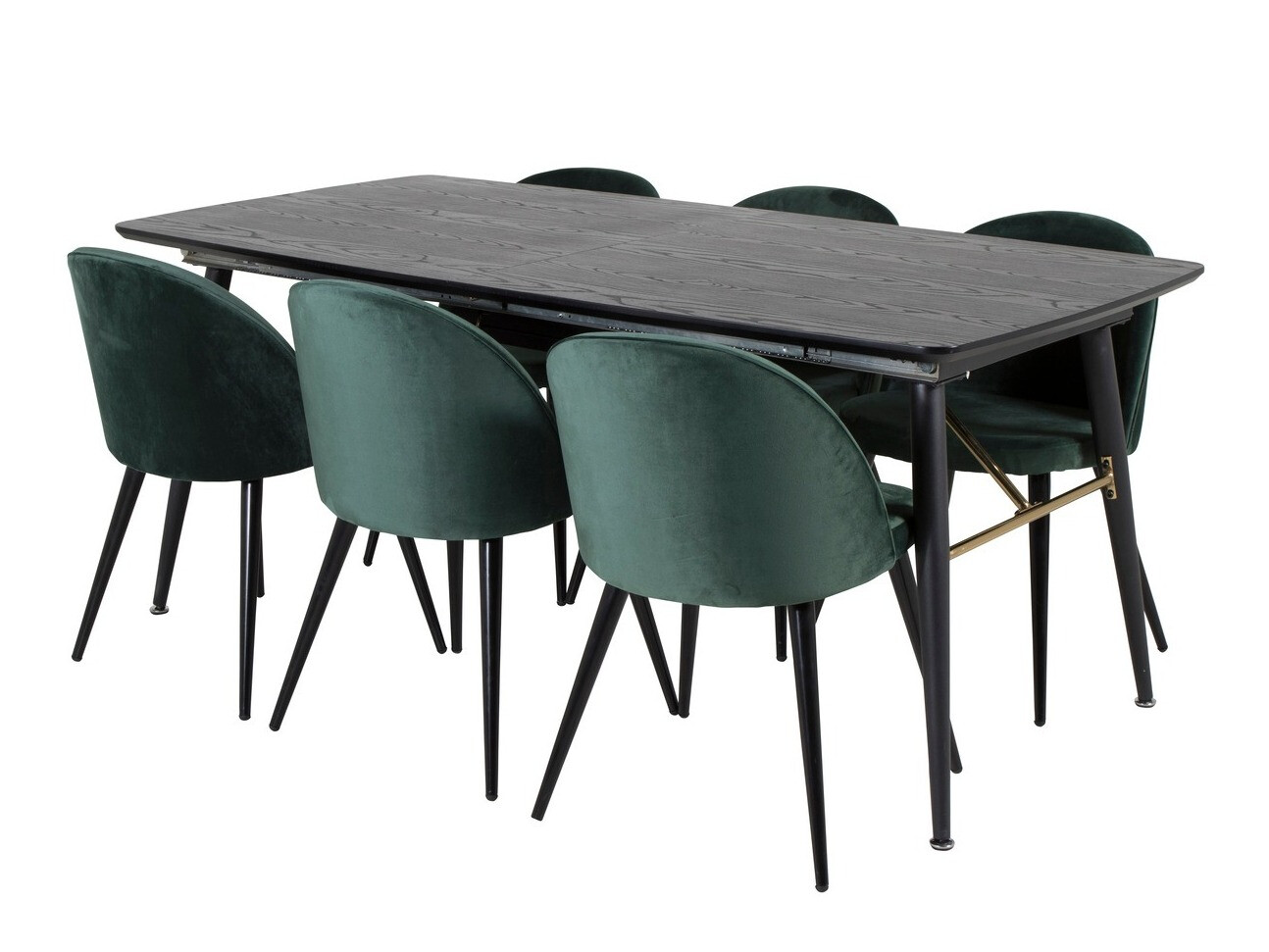 Set de mese Dallas 1449 (Verde + Negru)