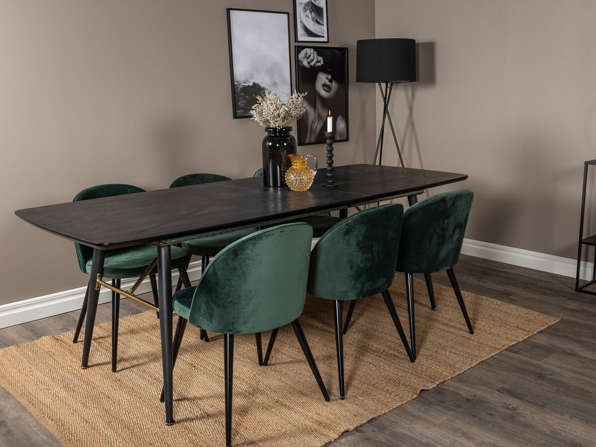 Set de mese Dallas 1449 (Verde + Negru)