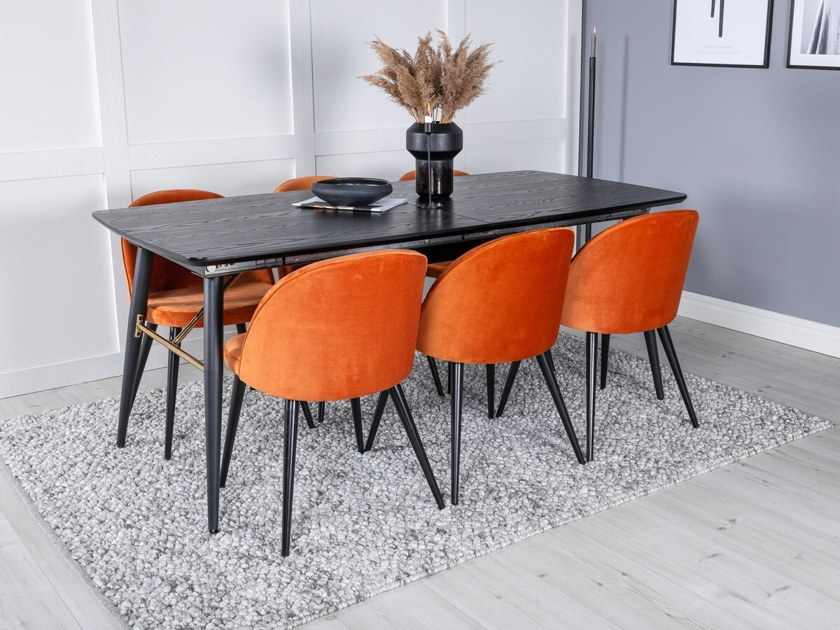 Set de mese Dallas 1449 (Portocaliu + Negru)