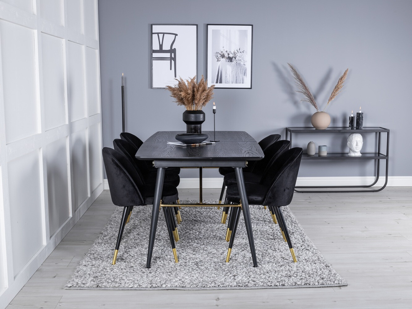 Set de mese Dallas 1451 (Negru)