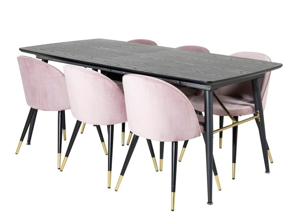 Set de mese Dallas 1451 (Roze + Negru)
