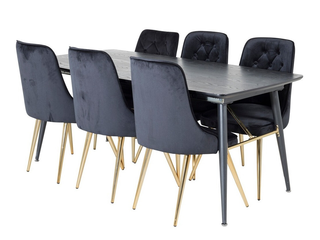 Set de mese Dallas 1453 (Negru + auriu)