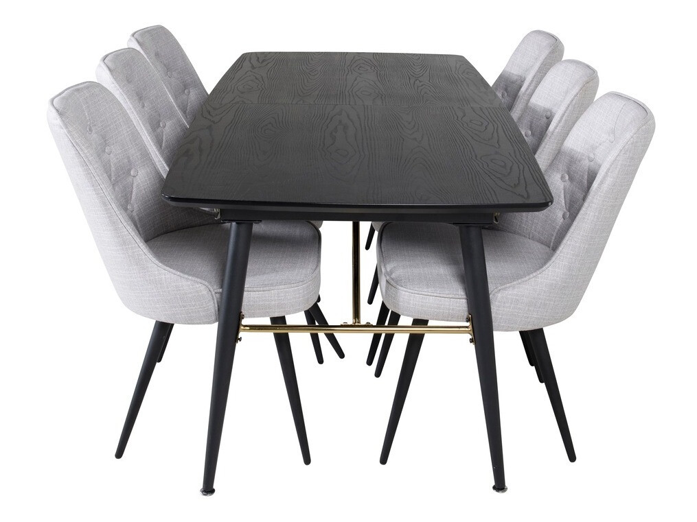 Set de mese Dallas 1454 (Gri + Negru)