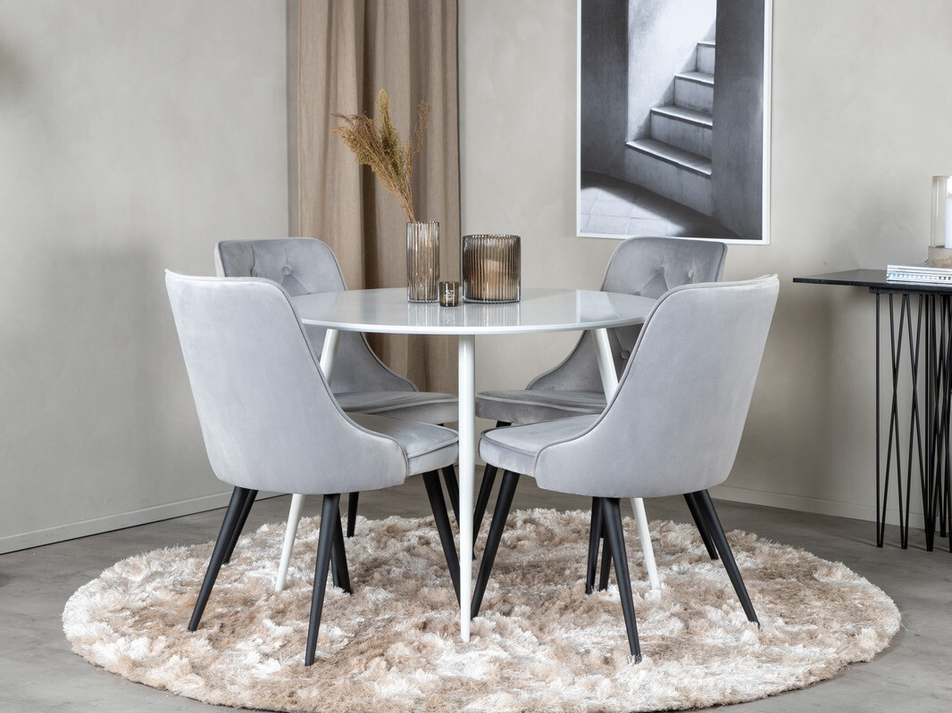 Set de mese Dallas 1535 (Gri deschis + Negru)
