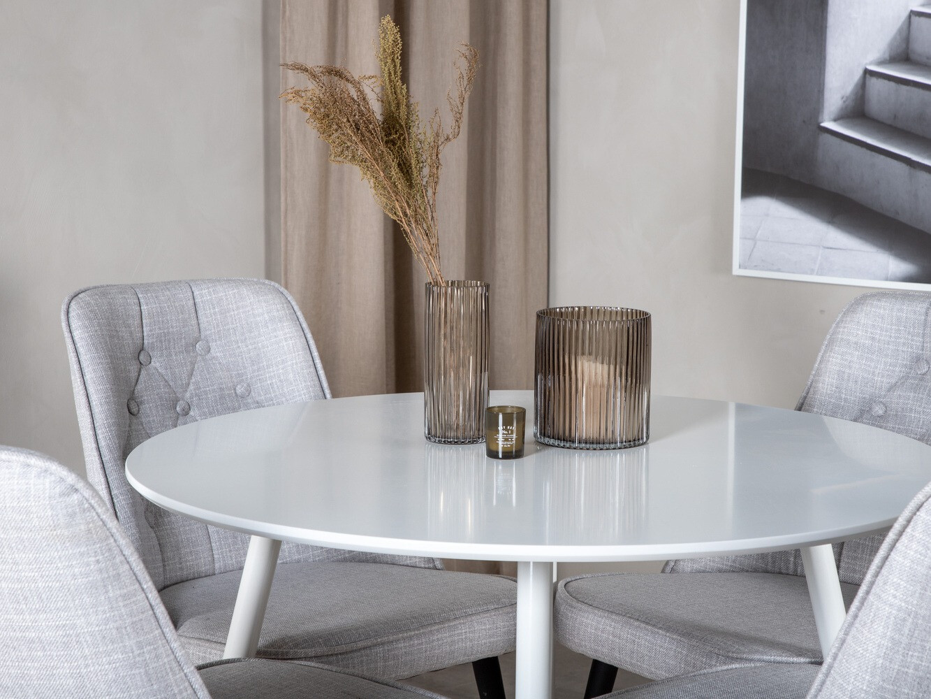 Set de mese Dallas 1535 (Gri + Negru)