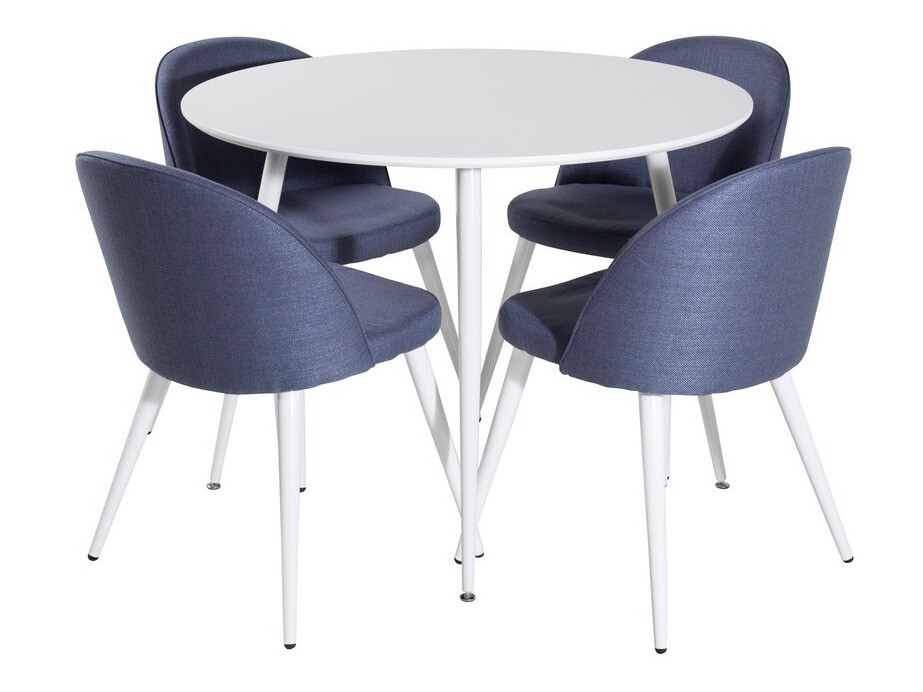 Set de mese Dallas 1536 (Albastru + Alb)