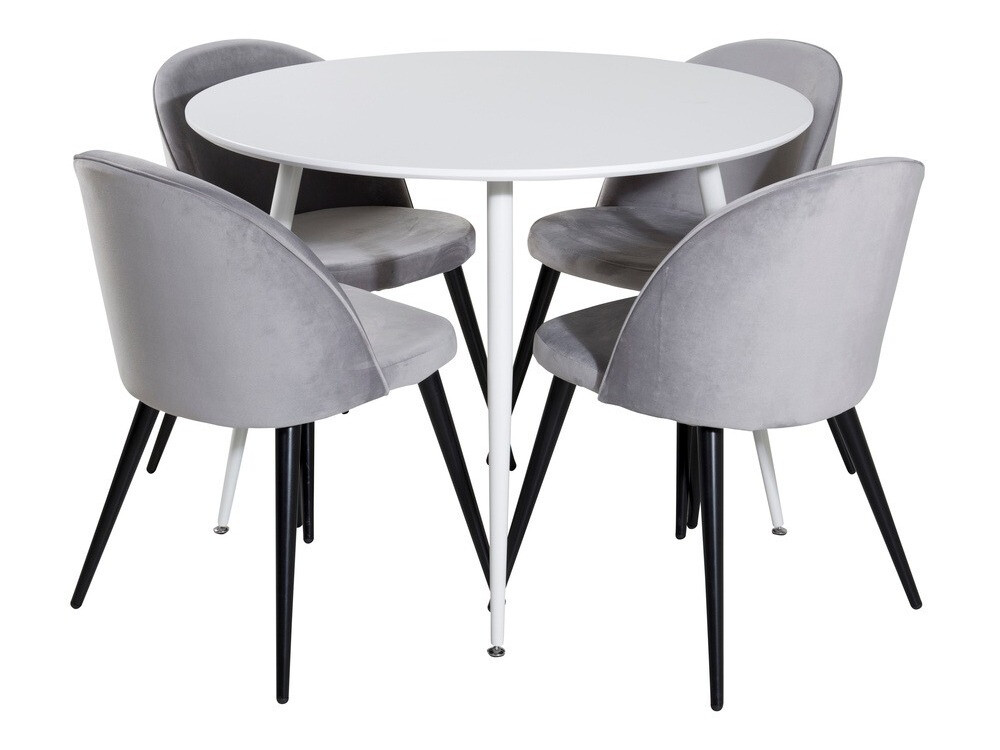 Set de mese Dallas 1536 (Gri deschis + Negru)