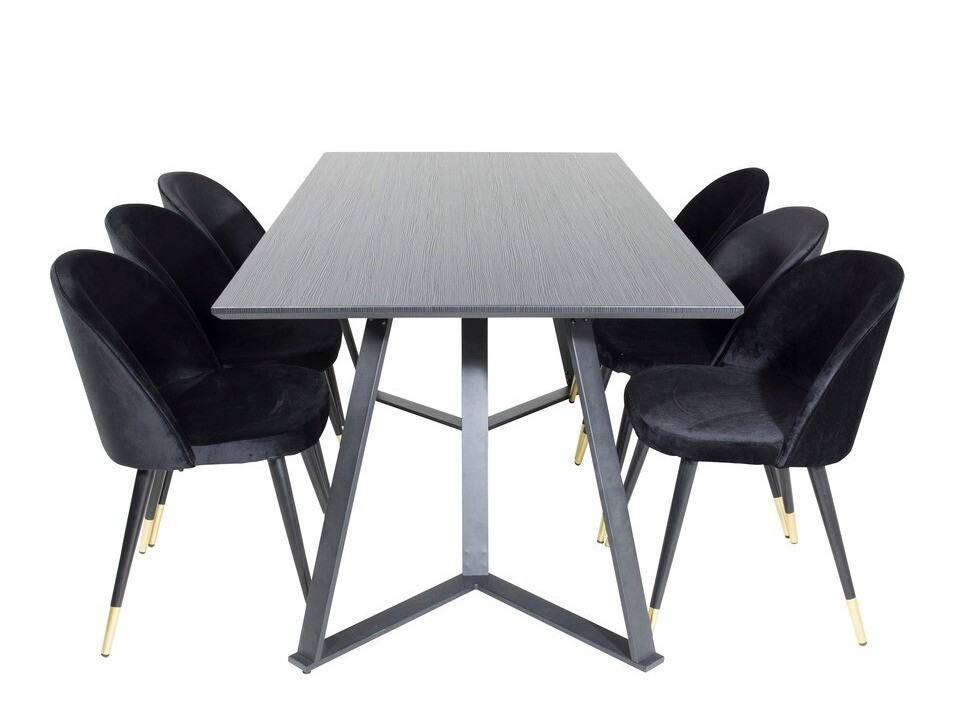 Set de mese Dallas 1583 (Negru)
