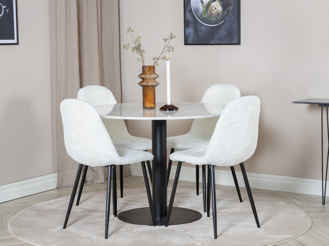 Set de mese Dallas 1613 (Alb + Negru)